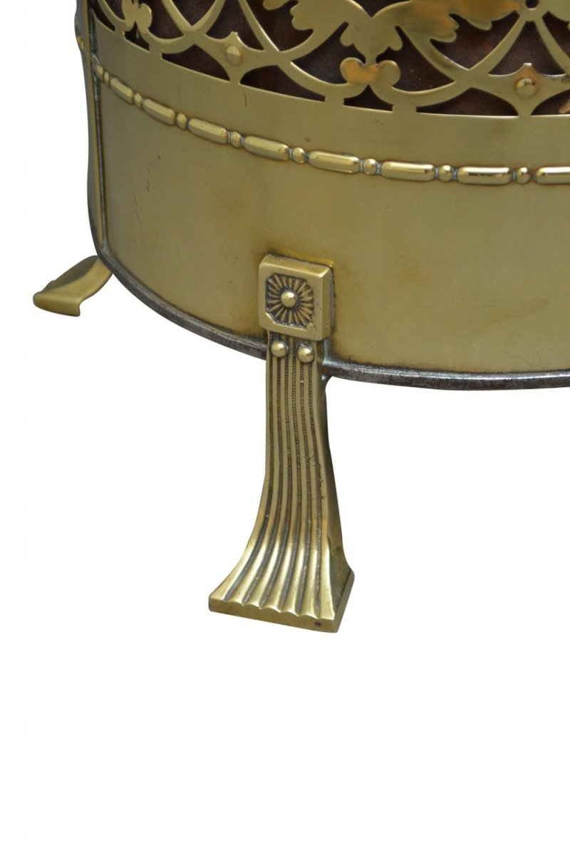 Edwardian Brass Coal Bin Or Planter - Image 6